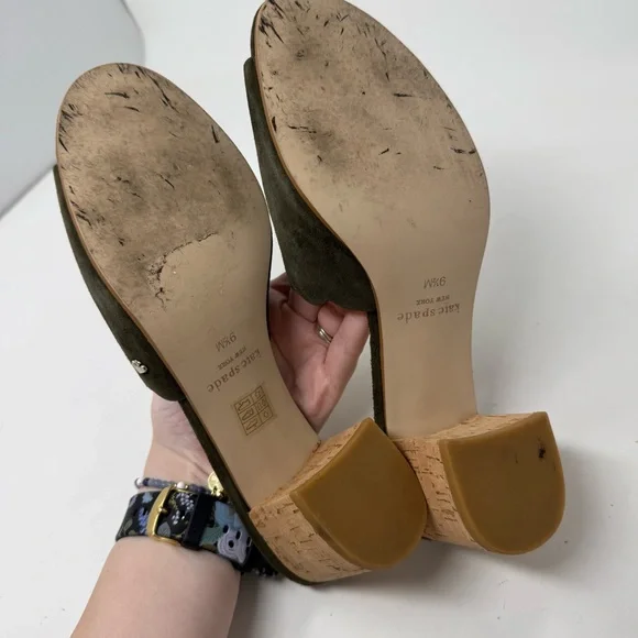 Kate Spade New York Warren Mule Sandals Heels Size 9.5 - Picture 11 of 12
